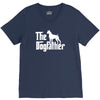 the dogfather boxer white V-Neck Tee