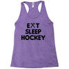 eat sleeo hockey Racerback Tank