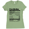 clebrity hip hop nutrition Ladies Fitted T-Shirt