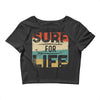 surf for life Crop Top