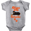 Sleeps With Rottweiler Baby Onesie