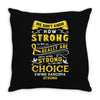 Ewing Sarcoma Awareness Throw Pillow