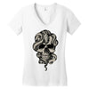 skull snake Women's V-Neck T-Shirt