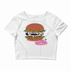 monster burger Crop Top