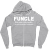Funcle like Dad, Only Cooler Zipper Hoodie
