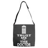 trust me i'm the doctor Adjustable Strap Totes