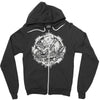 prepare for the future white Zipper Hoodie