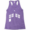 blue boxes Racerback Tank