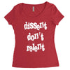dissent dont relent Women's Triblend Scoop T-shirt