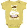 daddy and son not always eye to eye Baby Bodysuit