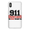 911 dispatcher heroes black logo iPhoneX Case
