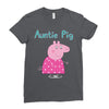 peppa pig auntie pig Ladies Fitted T-Shirt