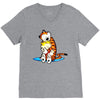 calvin hobbes V-Neck Tee