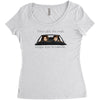 shotgun shuts his cakehole Women's Triblend Scoop T-shirt