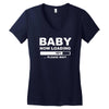 baby now loading Women's V-Neck T-Shirt