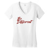be different Women's V-Neck T-Shirt