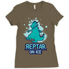 reptar on ice Ladies Fitted T-Shirt