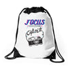 focus and than capture it Drawstring Bags