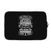 Real Kings Are Born On October 3 Laptop sleeve