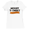 nerdy Ladies Fitted T-Shirt
