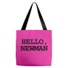 hello newman funny t shirt seinfeld vandelay tee s 3xl Tote Bags