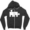 rude jigsaw ideal birthday present or gift Zipper Hoodie