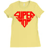 super mom 1 png Ladies Fitted T-Shirt