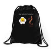 the perfect couple Drawstring Bags