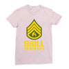 grill sergeant military Ladies Fitted T-Shirt