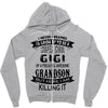Super Cool Gigi Of A Freaking Awesome Grandson Zipper Hoodie