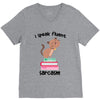 i speak fluent sarcazm V-Neck Tee