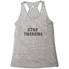 stop twerking Racerback Tank
