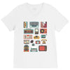 vintage electronic retro technology V-Neck Tee