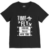 TIME TO FLY TO LONDON PARIS NEW YORK V-Neck Tee