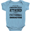 i am too emotionally attached to fictional characters Baby Bodysuit
