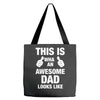 new daddy christmas funny Tote Bags