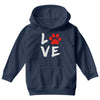 love dog paw Youth Hoodie