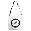 clock black Adjustable Strap Totes