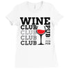 Wine Club pub Ladies Fitted T-Shirt