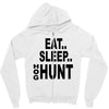 eat sleep hog hunt Zipper Hoodie