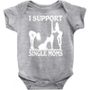 i support single moms Baby Onesie