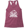 This Guy Loves Camping With His Friend Racerback Tank