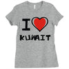 i love kuwait Ladies Fitted T-Shirt