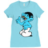 tobias smurf Ladies Fitted T-Shirt