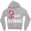Women's March We Are Strong Zipper Hoodie