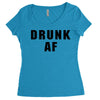 drunk af Women's Triblend Scoop T-shirt