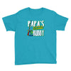papa's little fishin buddy Youth Tee