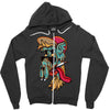 old skul dude Zipper Hoodie