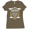 I Am An Aquarius Ladies Fitted T-Shirt