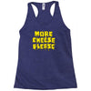 more cheese please Racerback Tank